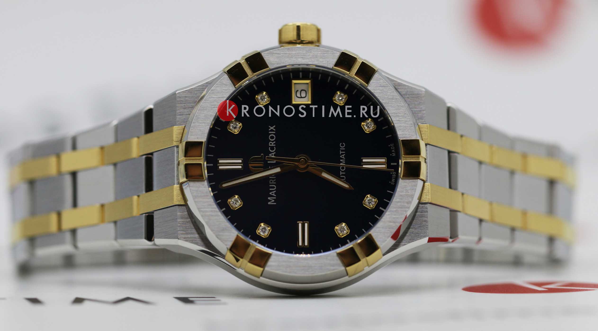 Maurice Lacroix Maurice Lacroix Aikon Automatic AI6006-PVY13-450-1 женские часы синий циферблат на запястье